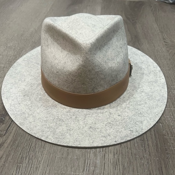 Women’s Kooringa 58CM 100% Wool Light Speckled Boater Stetson Derby Safari Hat main image 7